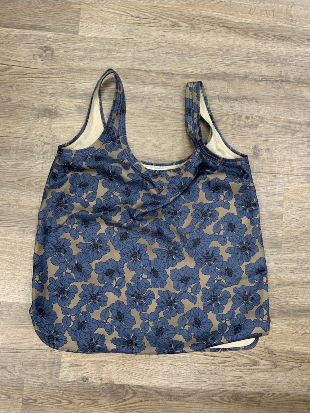 Boglioli Navy Floral Tote Bag